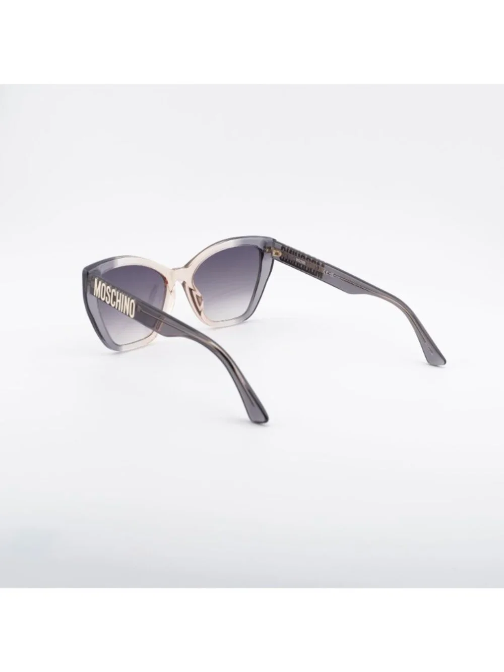 Moschino MOS155/S 0MQE 9O Sunglasses Grey Cat Eye Frame, Grey Lenses